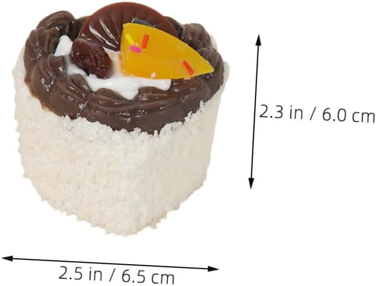 Cabilock 6pcs Realistic Fake Cake Display Models For Kitchen Decor Wedding Photography Props - Image 2